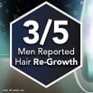 Regaine for Men 3/5 Men Reported Hair Re-Growth Icon