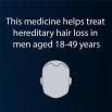 Regaine for Men This medicine helps treat hereditary hair loss in men aged 18-65 years